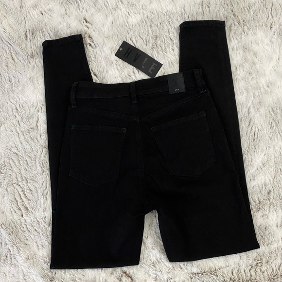 Women High Rise Black Skinny Jeans | HALE Women Skinny Jeans | Skinny Jeans 25 - Picture 7 of 11
